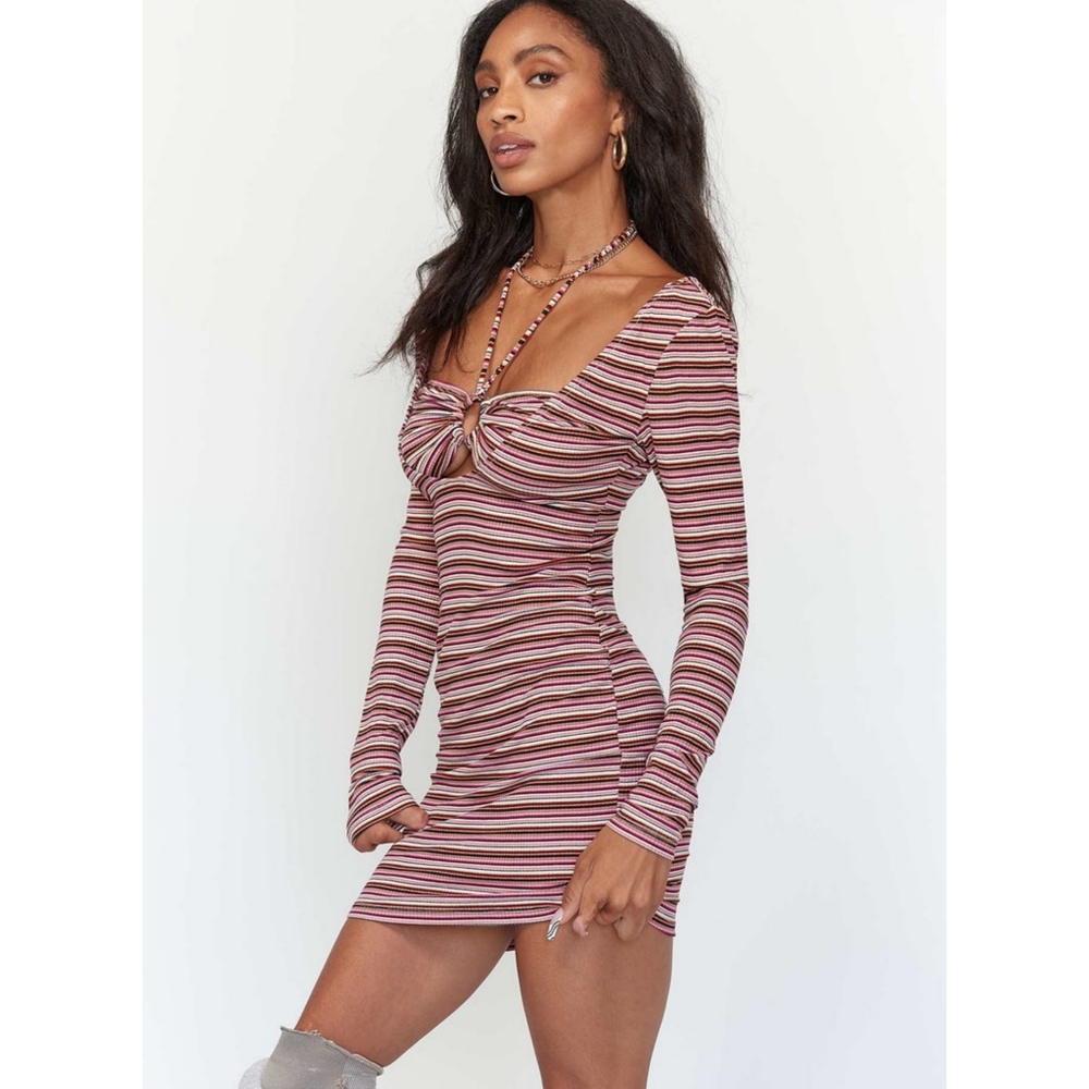 Mikaela Mini Striped Dress NWT 8